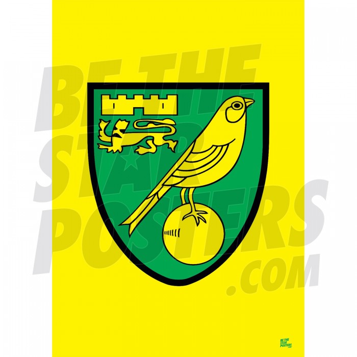 Norwich City FC Crest Poster A2/A3