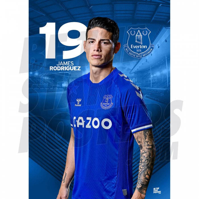 James Rodriguez Everton FC Headshot A3 20/21