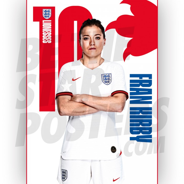 Fran Kirby Lionesses Headshot Poster A3 20/21